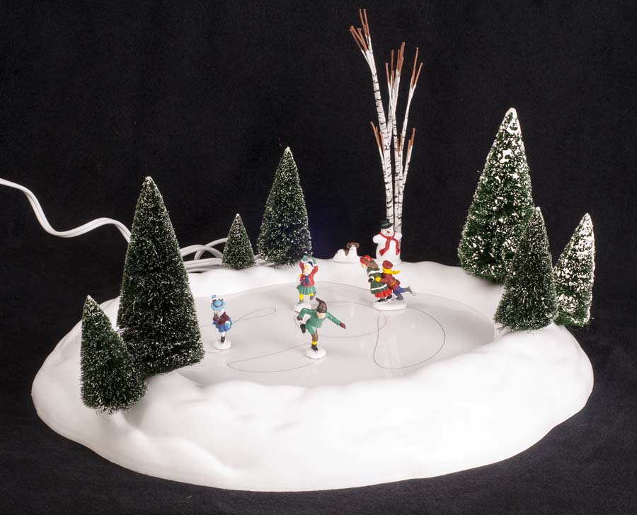 dept 56 village animated skating pond christmas winter dept 56 disney christmas