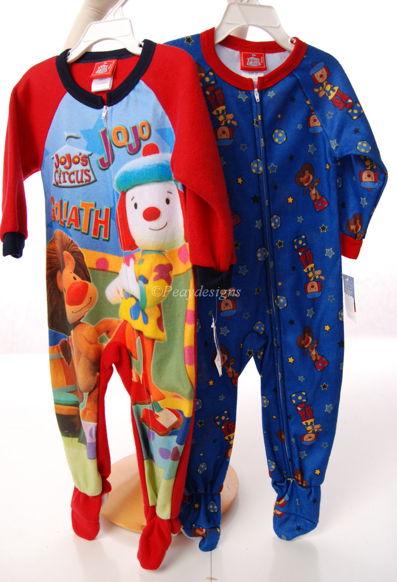 Le Chat Noir Boutique: Jojo's Circus Flame Resistant Sleepwear Footed  Sleeper Pajamas Set of 2, Children, ChildrenJoJosCircusPajamasSet