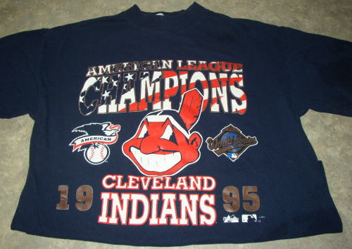cleveland indians american league champions t shirt