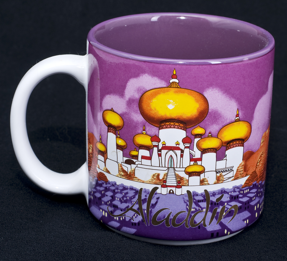 Le Chat Noir Boutique: Disney Aladdin Movie Coffee Mug Vintage Japan, Misc. Coffee  Mugs, CMDisneyAladdinPurpleGold