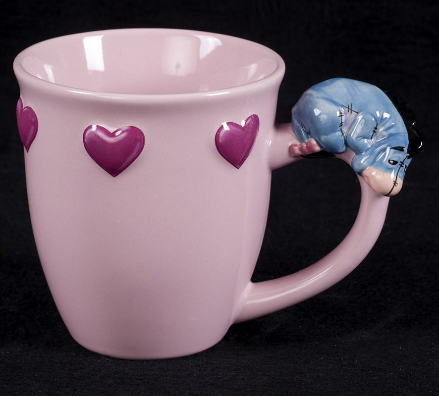 Le Chat Noir Boutique: Disney Winnie the Pooh 3D Sculpted Eeyore Pink  Hearts Coffee Mug, Misc. Coffee Mugs, CMDisneyEeyore3DSculptedPinkHearts