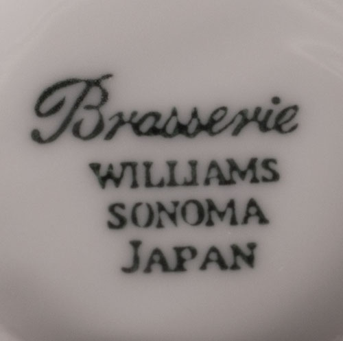Le Chat Noir Boutique: Williams Sonoma Brasserie White Coffee Mug Cup  Japan, Misc. Coffee Mugs, CMWilliamsSonomaBrasserieWhite