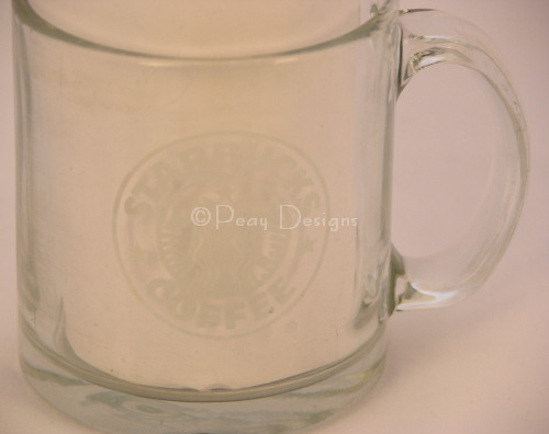Le Chat Noir Boutique: Starbucks Glass Etched Logo Coffee Mug