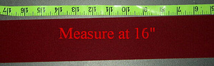 Measure to 16"