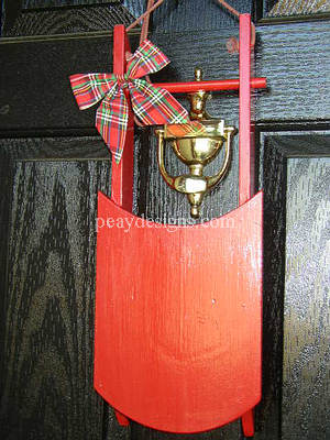 Click here to see how to make one of these old fashioned red sleds!