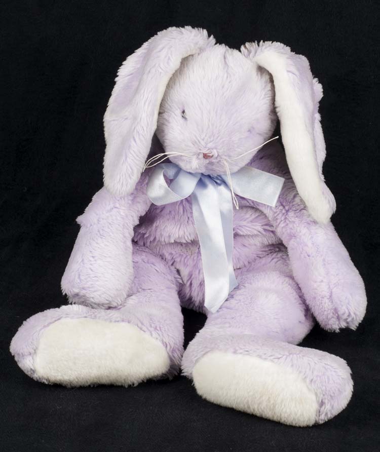 purple bunny stuffed animal