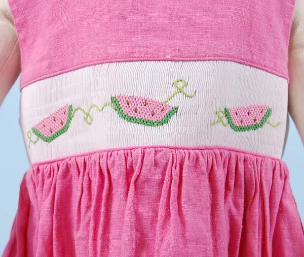 Simi Boutique Hand Smocked Watermelon Girls Dress Girl 4T
