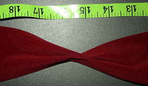 Create the "M" shaped pinch here